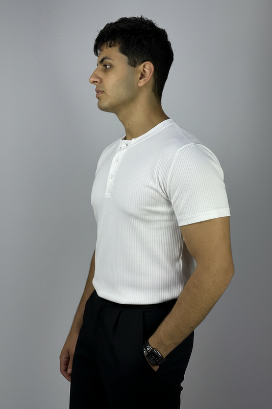 White Henley Shirt