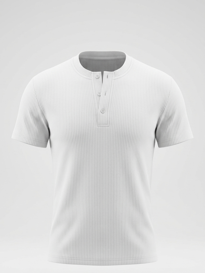 White Henley Shirt