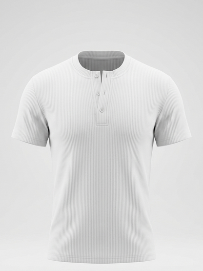 White Henley Shirt