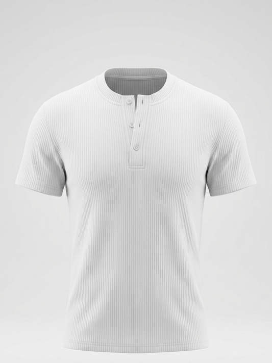 White Henley Shirt