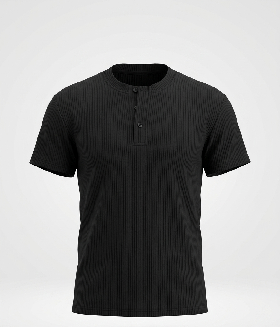 Black Henley Shirt