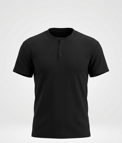 Black Henley Shirt