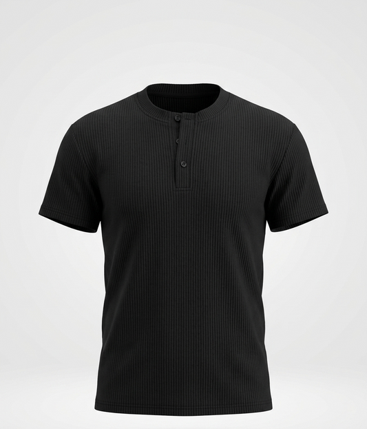 Black Henley Shirt