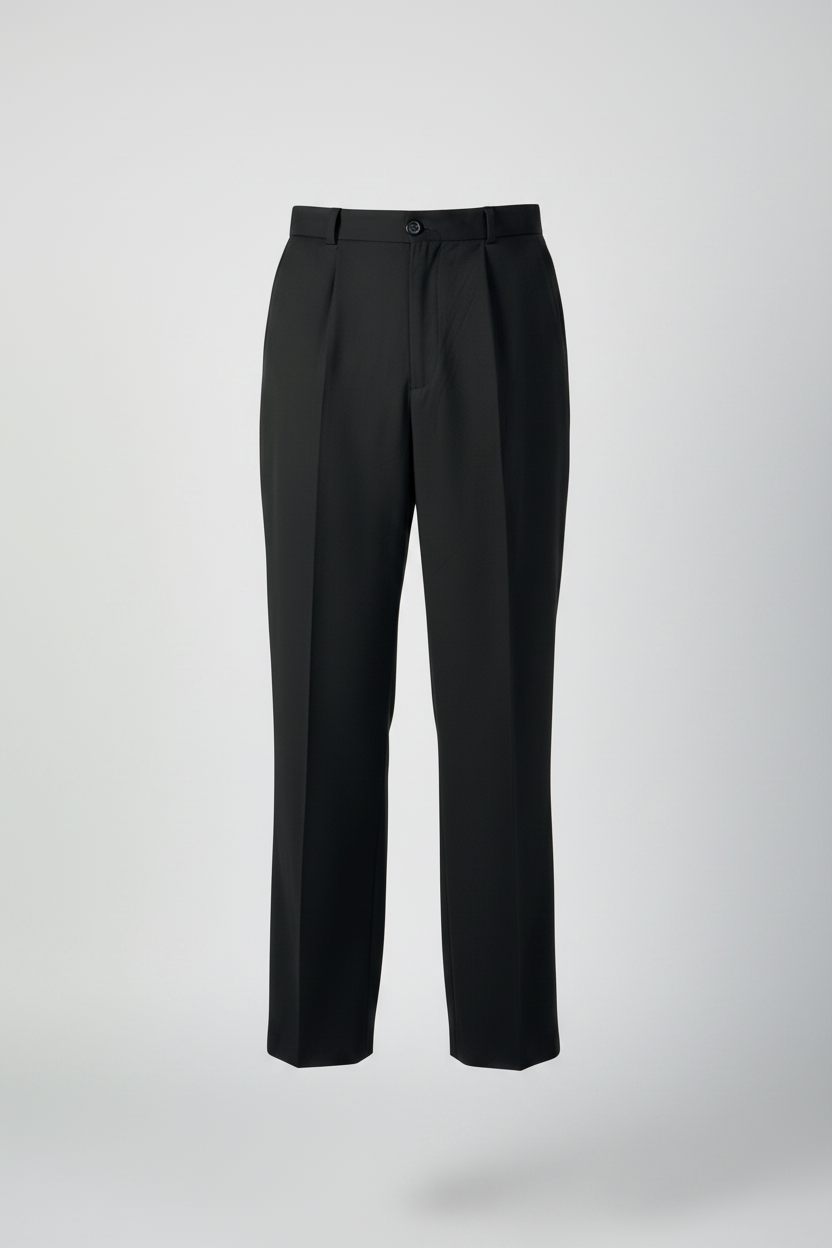 Black Pleated Pants