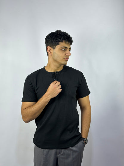 Black Henley Shirt