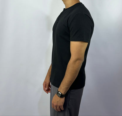 Black Henley Shirt