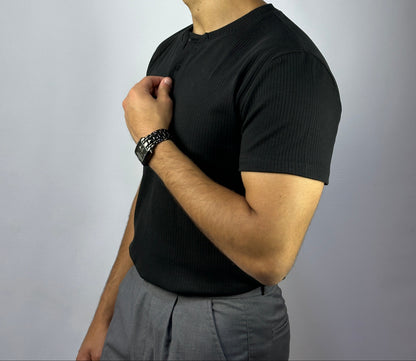 Black Henley Shirt