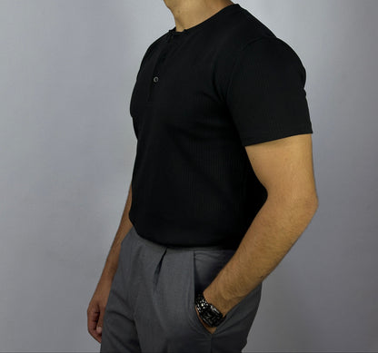 Black Henley Shirt