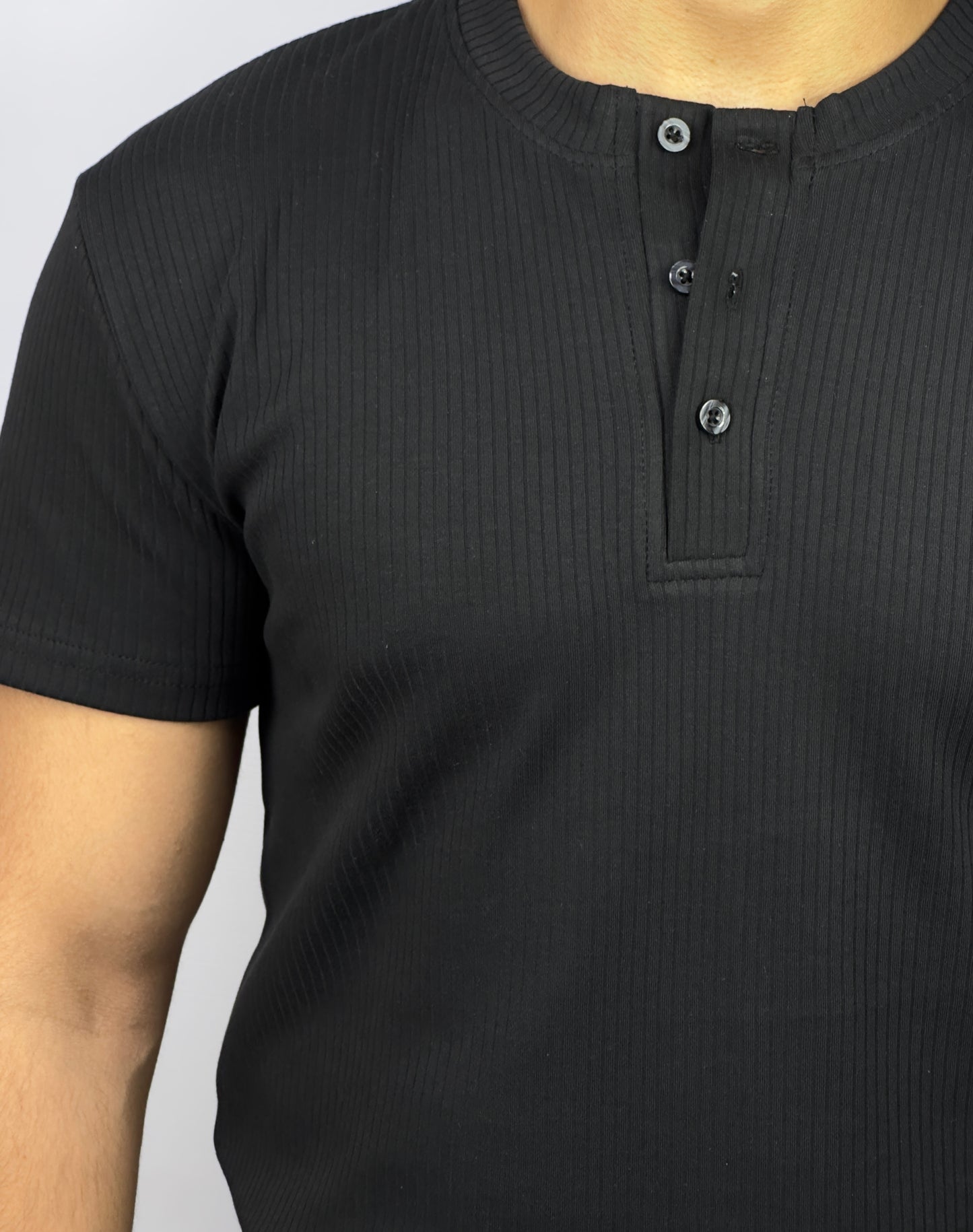 Black Henley Shirt