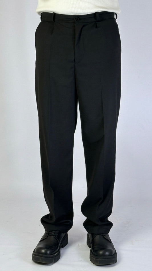 Black Pleated Pants