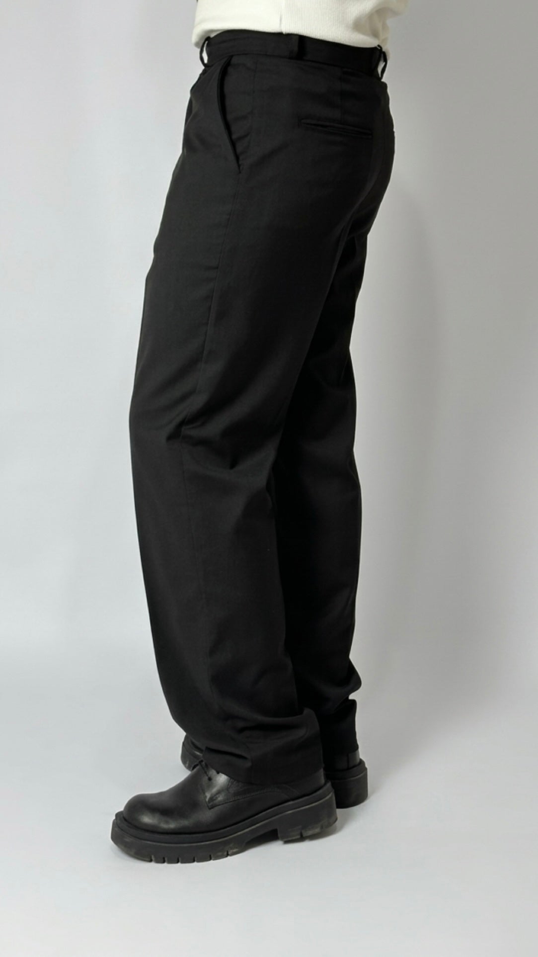 Black Pleated Pants