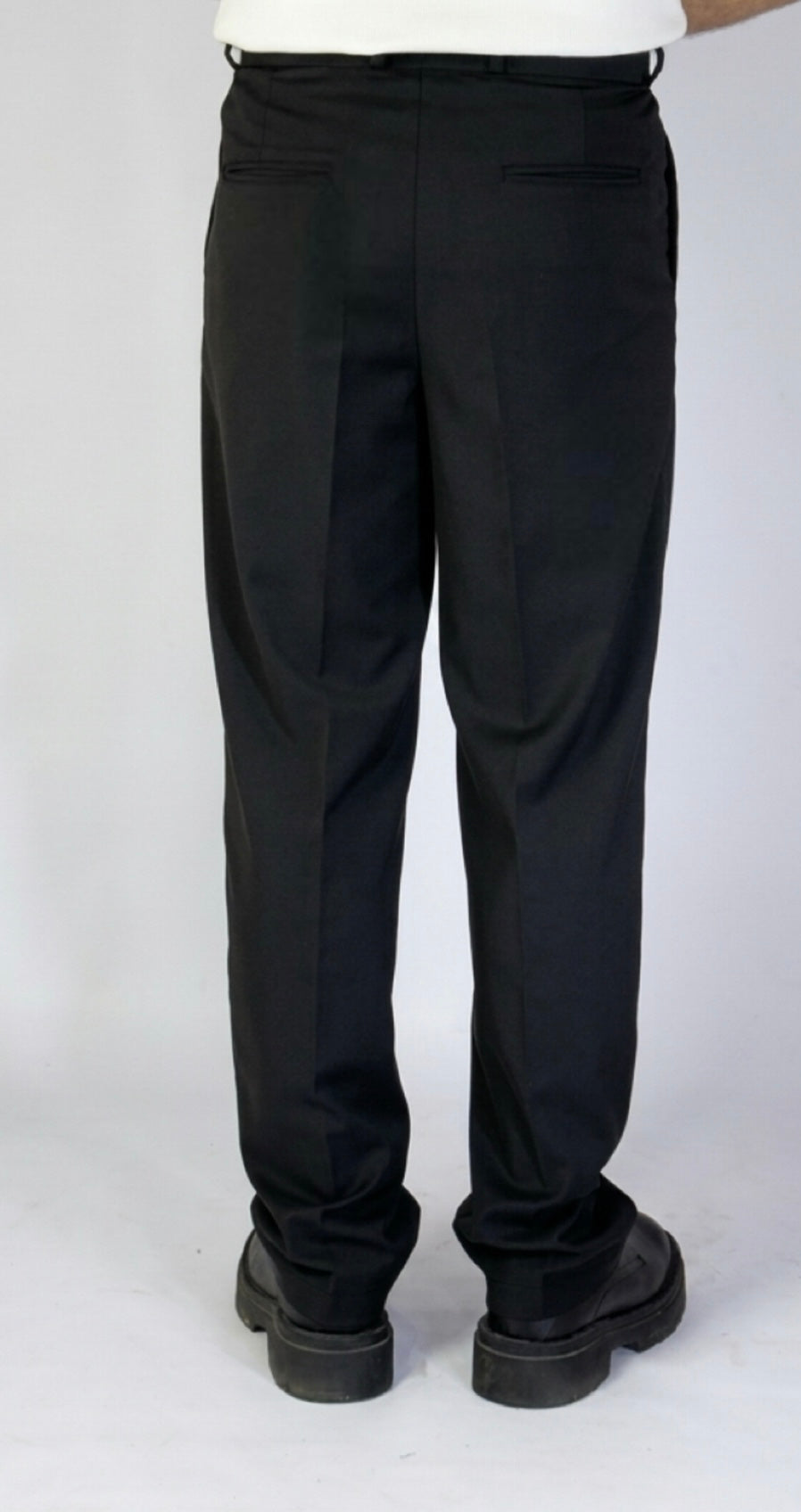 Grey Pleated Pants