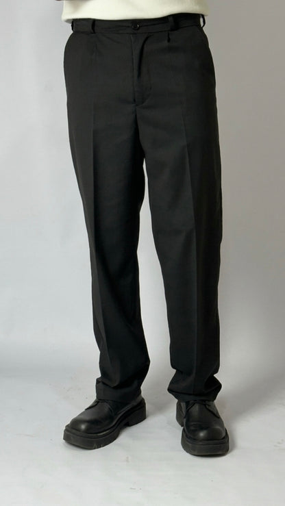 Black Pleated Pants