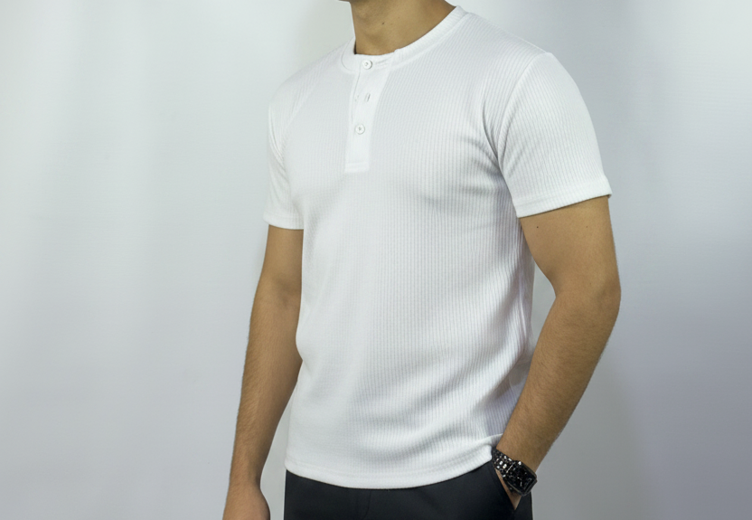 White Henley Shirt