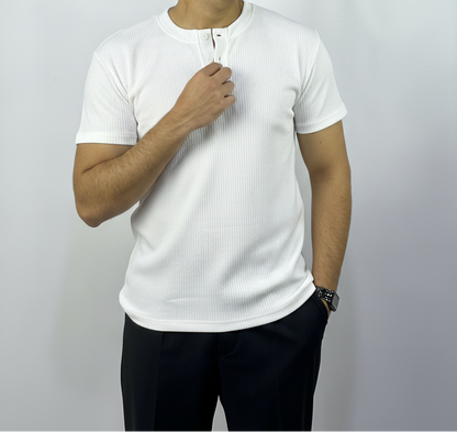 White Henley Shirt