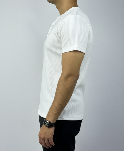 White Henley Shirt