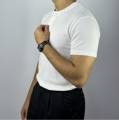 White Henley Shirt