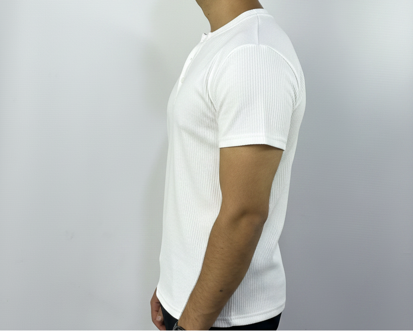 White Henley Shirt