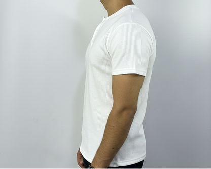 White Henley Shirt